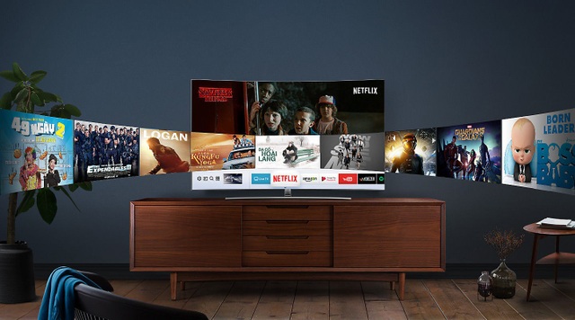 3 điểm nhấn “đáng tiền” của TV Samsung QLED 2018 - 5 Đáng lưu ý, QLED 2018 không cần bất cứ một thiết bị chuyển đổi nào để có thể hiển thị 4K (một điểm cộng lớn so với các mẫu TV 4K trên thị trường)