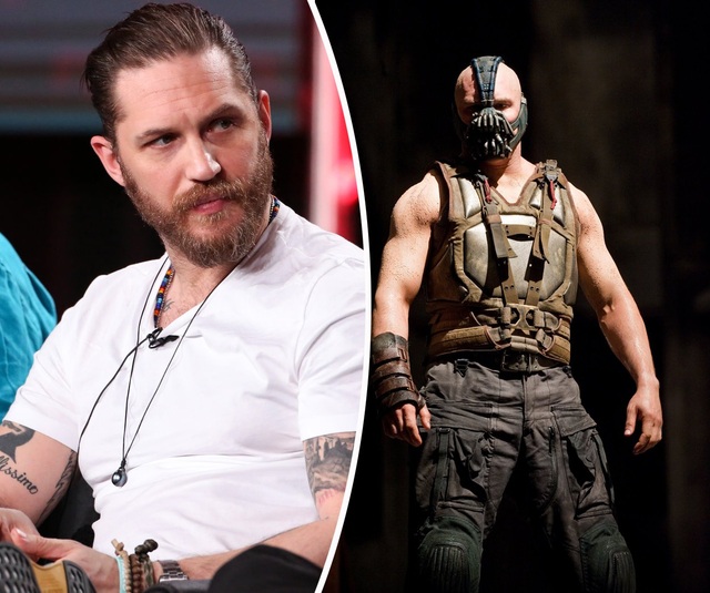 Những diễn viên tăng cân “kịch liệt” để nhập vai - 4 Nam diễn viên Tom Hardy tăng gần 14kg để vào vai Bane trong “The Dark Knight Rises” (Kỵ sĩ bóng đêm trỗi dậy - 2012)