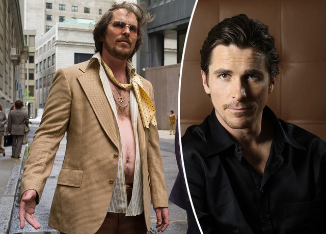 Những diễn viên tăng cân “kịch liệt” để nhập vai - 9 Christian Bale tăng gần 20kg khi đóng “American Hustle” (Săn tiền kiểu Mỹ - 2013).