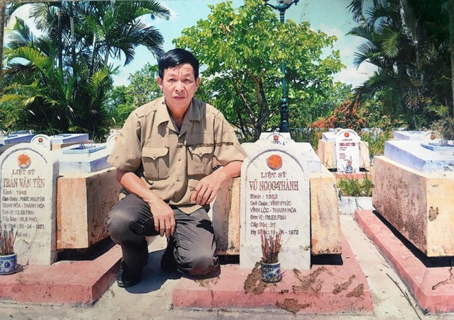 Gặp lại chiến sĩ duy nhất còn sống của Trung đội anh hùng Mai Quốc Ca - 5
Tên ông Thành được khắc trên bia mộ liệt sĩ