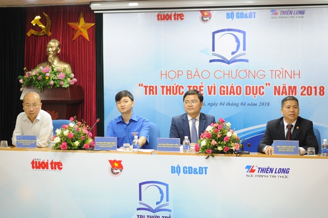Ứng dụng nhiều công trình “Tri thức trẻ vì giáo dục” vào thực tiễn - 1 Họp báo Tri thức trẻ vì giáo dục 2018 vừa diễn ra tại Hà Nội.