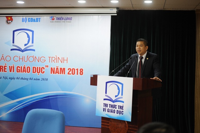 Ứng dụng nhiều công trình “Tri thức trẻ vì giáo dục” vào thực tiễn - 3 Ông Trịnh Văn Hào, Giám đốc Marketing Tập đoàn Thiên Long cho biết chương trình rất quan tâm đến việc hỗ trợ để ứng dụng các công trình hay vào thực tiễn dạy và học.