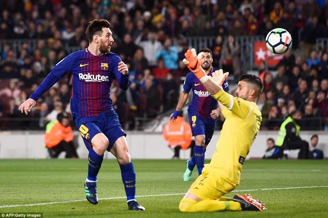 Messi lập hattrick, Barcelona tiến gần ngôi vô địch La Liga - 4
Messi tỏa sáng rực rỡ với cú hattrick vào lưới Leganes