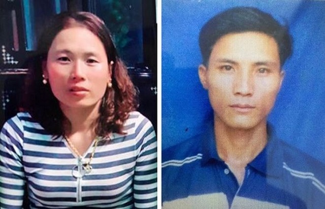 Hiểm họa “lao động chui” sang Trung Quốc - 2 “Nữ quái” cầm đầu đường dây môi giới lao động xuất cảnh sang Trung Quốc trái phép Hồ Thị Nguyệt (trái) và Phạm Văn Thắng – đối tượng bị Công an Quảng Bình bắt giữ về hành vi tổ chức đưa người trốn đi nước ngoài lao động trái phép