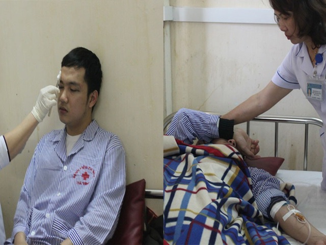 Vụ nhân viên bệnh viện bị đánh bất tỉnh: Kẻ hành hung khai gì? - 2 Bác sĩ Phi và thực tập Giáp đang được điều trị và theo dõi tại Bệnh viện ĐK Hà Tĩnh.