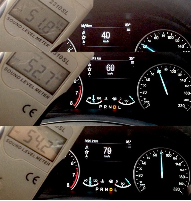 Ford Ecosport - Những đổi thay đáng giá - 8
Bộ lốp và khả năng cách âm của Ford Ecosport mới khá tốt, với âm thanh đo được ở các dải tốc độ 40 - 60 - 80 km/h ở đường quốc lộ.