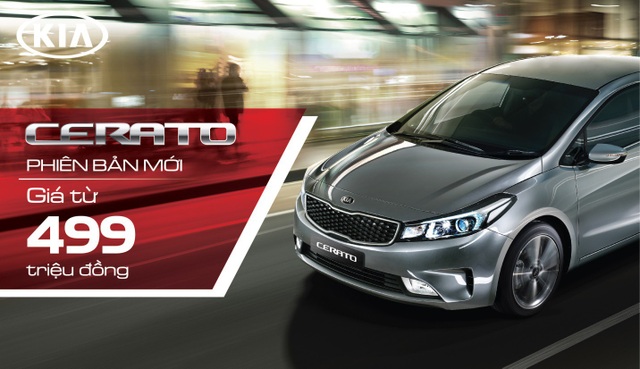 Điểm danh những trang bị hữu ích trên Kia Cerato giá 499 triệu đồng - 1 Với mức giá 499 triệu đồng, Kia Cerato SMT vẫn giữ thiết kế không đổi so với các phiên bản cao hơn, trang bị nội thất tiện nghi cùng các tính năng an toàn bậc nhất, vận hành tiết kiệm với động cơ 1.6L cùng chế độ bảo hành ưu việt 3 năm không giới hạn km.