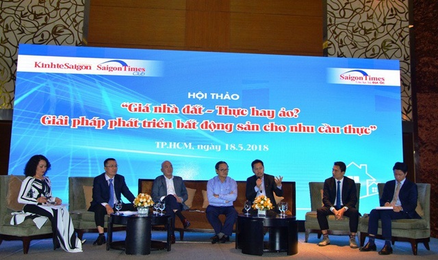 Sau 1 tháng, lô đất 700 triệu đồng được "hét" giá 1,5 tỷ đồng - 1 Hội thảo “Giá nhà đất – Thực hay hảo, giải pháp phát triển bất động sản cho nhu cầu thực” được tổ chức tại TPHCM nhằm “mổ xẻ” các vấn đề về giá cả bất động sản trong thời điểm hiện nay