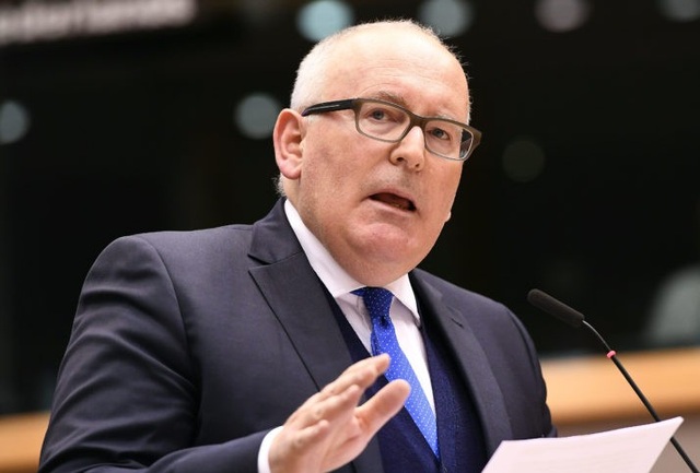 Mỹ trở thành thách thức lớn nhất với châu Âu - 1 Phó Chủ tịch thứ nhất Ủy ban châu Âu EC Frans Timmermans (Ảnh: Getty)