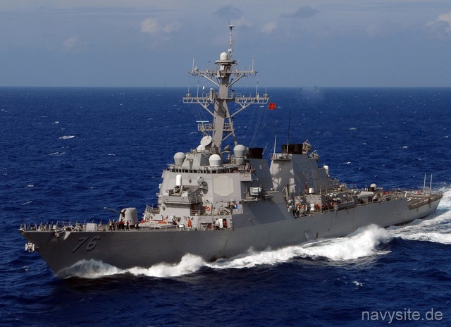 Mỹ khẳng định tiếp tục điều tàu chiến, máy bay tuần tra Biển Đông - 1 Tàu USS Higgins (Ảnh: Hải quân Mỹ)