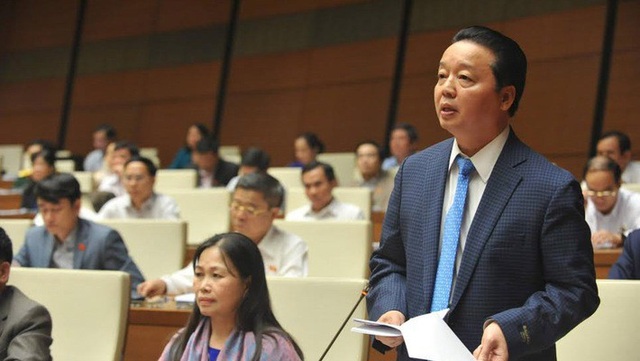 Bộ trưởng Trần Hồng Hà: Đang thanh tra tất cả dự án đất vàng - 1 Bộ trưởng Tài nguyên và Môi trường Trần Hồng Hà.