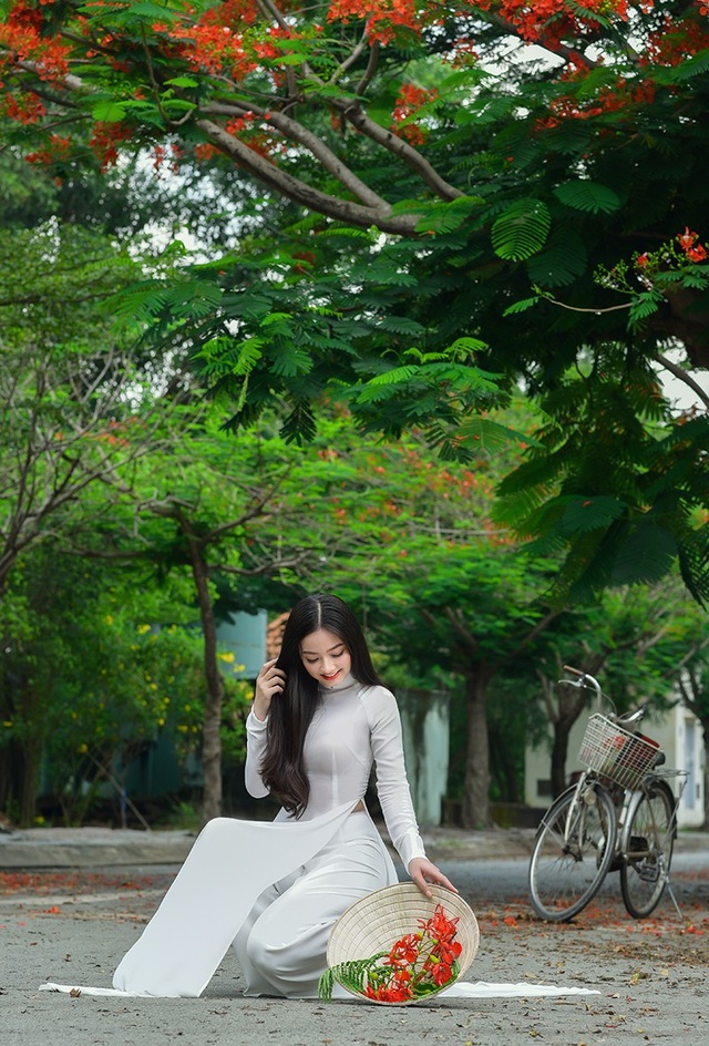 Xao xuyến tà áo trắng nữ sinh khi mùa phượng vĩ về - 10 Xao xuyến tà áo trắng nữ sinh khi mùa phượng vĩ về - 10