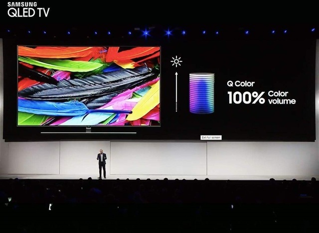 TV QLED 2018: Đáp ứng những nhu cầu nhỏ nhất của người dùng - 2 Khả năng hiển thị 100% màu sắc DCI-P3 vẫn là một điểm cộng rất lớn của TV QLED 2018 so với các đối thủ.