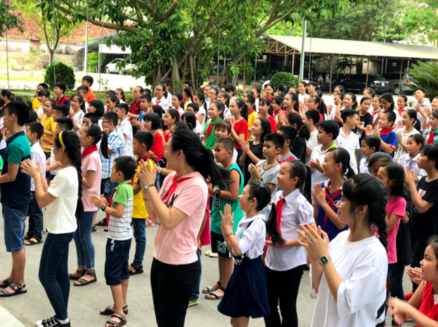 Nhiều hoạt động ý nghĩa trong chương trình trại hè tủ sách Lam Sơn - 3 Học sinh hào hứng tham gia chương trình