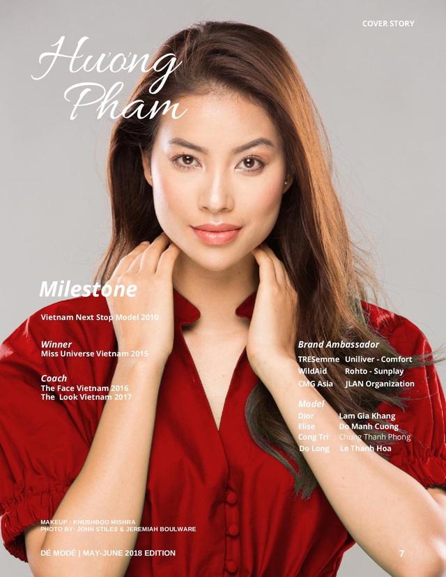 Phạm Hương trải lòng chuyện “trả giá bằng máu” trên tạp chí danh giá Pháp - 2 Tạp chí này dành hẳn 4 trang để giới thiệu về Hoa hậu Hoàn vũ Việt Nam 2015.