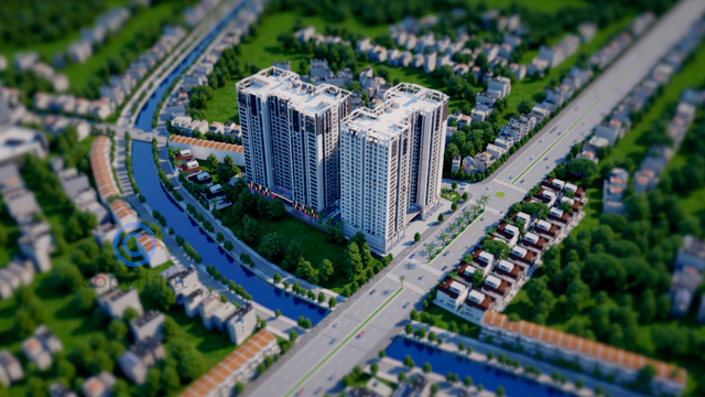 Đo nhiệt Sky Central bằng 126 căn hộ thanh khoản sau sự kiện “Xem nhà mẫu, Mua nhà thực” - 3
Phối cảnh tổng thể nằm trên mặt đường Vành đai 2.5 của Sky Central
