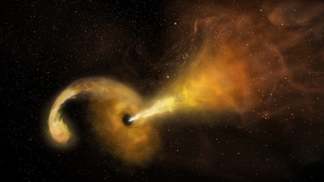 Hố đen ăn và phá hủy ngôi sao rủi ro tới quá gần nó - 1