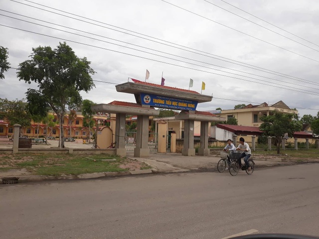 Hiệu trưởng dính nhiều sai phạm - 1 Trường Tiểu học Quảng Hưng- nơi xảy ra nhiều vi phạm.