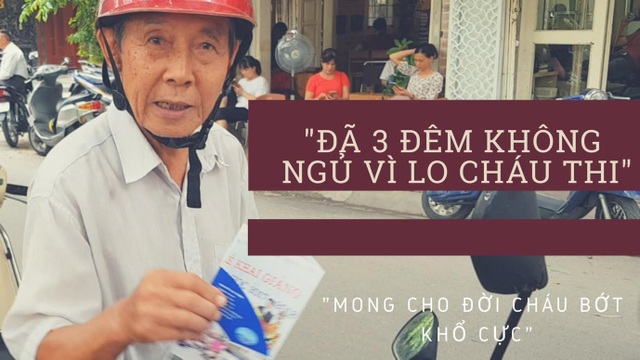 Ông nội 80 tuổi, mờ mắt đợi cháu làm bài thi - 1
Cụ ông Trần Văn Đức, 80 tuổi.