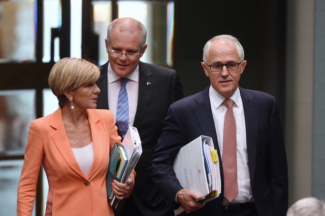 Australia thông qua luật chống can thiệp của nước ngoài - 1
Thủ tướng Australia Malcolm Turnbull (phải) và Ngoại trưởng Julie Bishop (trái) (Ảnh: AAP)