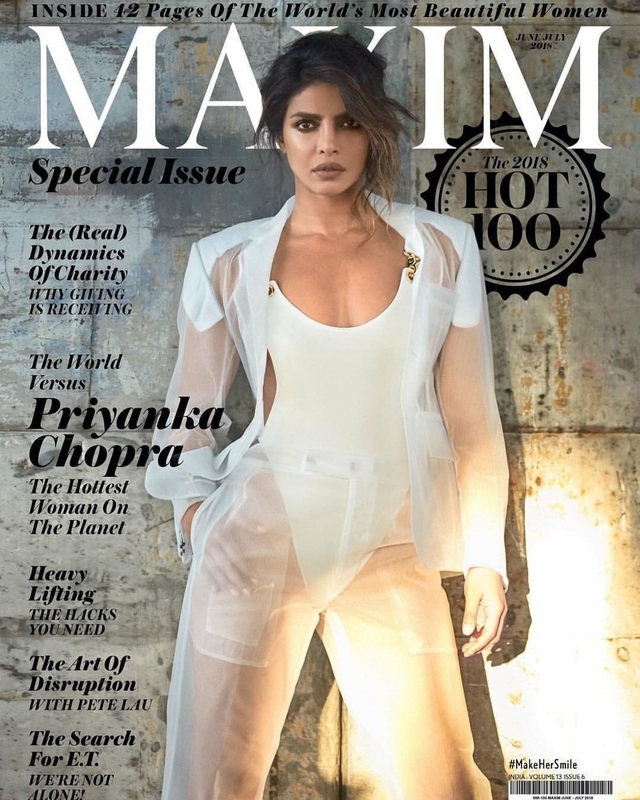 Hoa hậu thế giới hạnh phúc bên bạn trai kém 10 tuổi - 7
Priyanka Chopra mới đây bất ngờ được tạp chí Maxim bình chọn là người phụ nữ hấp dẫn nhất thế giới năm2018.