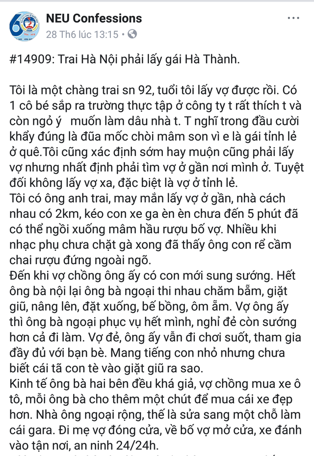 Tranh cãi quan điểm “con trai Hà Nội phải lấy gái Hà thành” - 1 Tranh cãi quan điểm “con trai Hà Nội phải lấy gái Hà thành” - 1