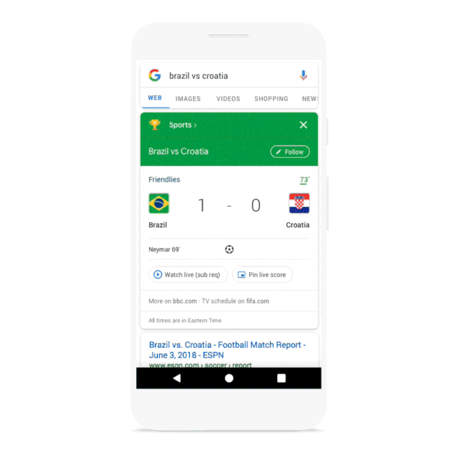 Google tung nhiều tính năng mới trước thềm World Cup 2018 - 1 Google tung nhiều tính năng mới trước thềm World Cup 2018 - 1