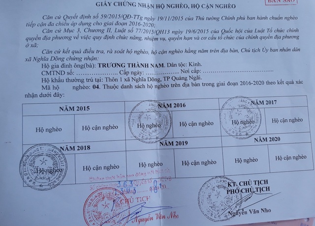 Khốn cảnh vợ bán nhà cứu chồng suy thận giai đoạn cuối - 4 Gia đình anh Nam thuộc diện hộ nghèo nhiều năm liền