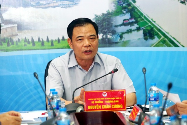 Diễn tập xả lũ khẩn cấp hồ Hòa Bình - 2 Bộ trưởng Nguyễn Xuân Cường.