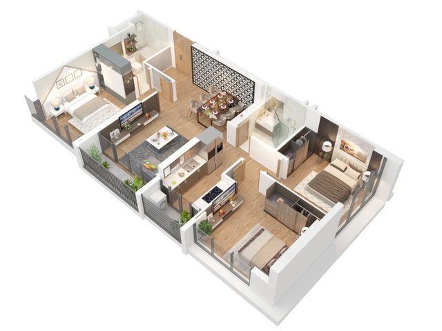 Dự án bất động sản nổi bật trên khu đất vàng Nam Sài Gòn sắp ra mắt - 5 Thiết kế phòng hiện đại, hợp lý, mang đến không gian sống tiện nghi, thoải mái cho cư dân.