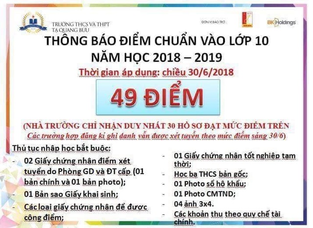 Điểm chuẩn lớp 10 “nhảy múa” từ 46 lên 50,5 trong 2 ngày: Sở GD&ĐT nói gì? - 2 Điểm chuẩn lớp 10 “nhảy múa” từ 46 lên 50,5 trong 2 ngày: Sở GD&ĐT nói gì? - 2