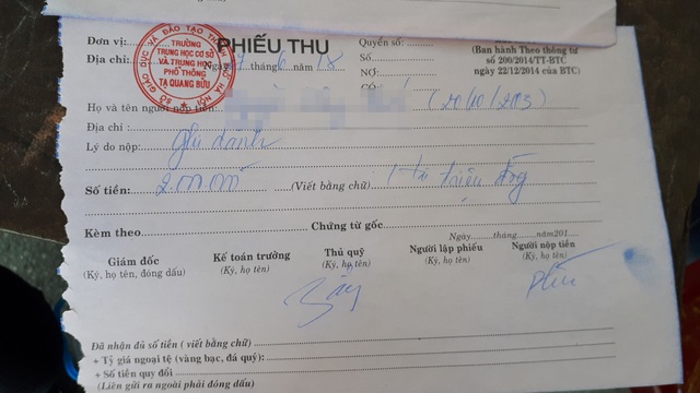 Điểm chuẩn lớp 10 “nhảy múa” từ 46 lên 50,5 trong 2 ngày: Sở GD&ĐT nói gì? - 5 Phí ghi danh 2 triệu đồng.