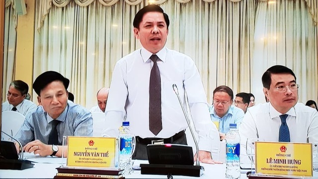 Bộ trưởng GTVT: Các tổ chức gây rối thường tập trung vào BOT - 1 Bộ trưởng GTVT Nguyễn Văn Thể phát biểu chiều 2/7