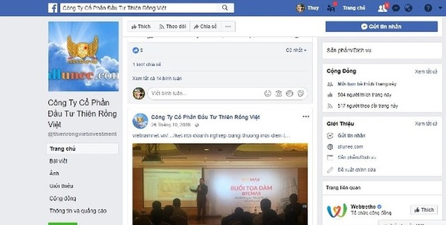 Lộ sáng đường dây lừa đảo đa cấp "Thiên Rồng Việt", giao dịch trên 200 tỷ đồng - 2 Một cách thức quảng bá thương hiệu ảo của Thiên Rồng Việt