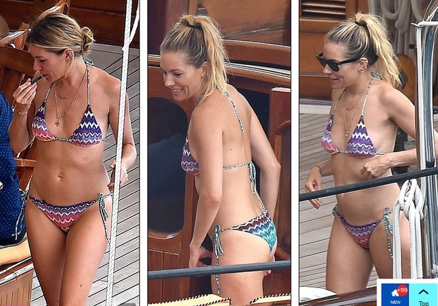 Sienna Miller khoe dáng chuẩn trong kỳ nghỉ tại Ý - 2
Ở tuổi 37, vóc dáng của nữ diễn viên phim Lính bắn tỉa Mỹ vẫn rất hoàn hảo