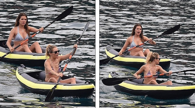 Sienna Miller khoe dáng chuẩn trong kỳ nghỉ tại Ý - 3
Sienna Miller thư giãn chèo thuyền trên biển yên bình