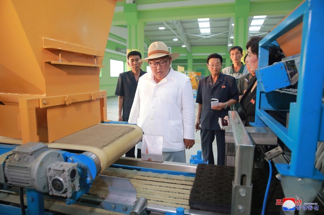Ông Kim Jong-un đi thị sát giữa lúc kêu gọi người dân “thắt lưng buộc bụng” - 2 Trước đó, nhà lãnh đạo Kim Jong-un từng tới thăm trại ươm cây giống này vào các năm 2015 và 2016.