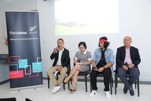 Việt Nam lọt top 3 các nước Đông Nam Á về số lượng du học sinh tại New Zealand - 4 Các diễn giả chia sẻ thông tin, kinh nghiệm du học New Zealand tại tọa đàm.