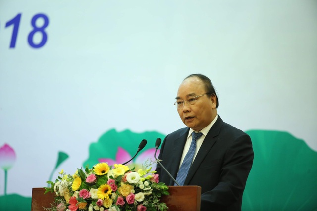 Thủ tướng: “Để mất di sản cũng là đánh mất bản sắc dân tộc” - 2 Thủ tướng Nguyễn Xuân Phúc phát biểu kết luận tại hội nghị. Ảnh: Nam Nguyễn.