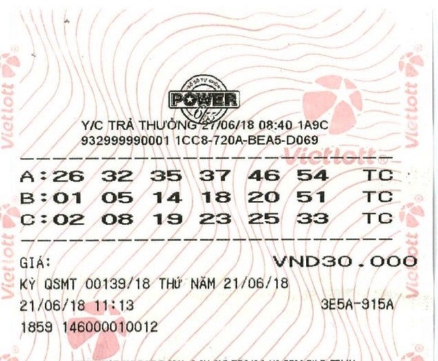 Người thợ xây “ẵm” hơn 44 tỷ đồng trúng số trong giờ nghỉ trưa - 1 Tấm vé may mắn của anh T. trúng độc đắc hơn 44 tỷ đồng