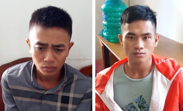 Bắt nhóm đối tượng trộm hàng loạt xe máy trong mùa World Cup - 1 Đối tượng Thành và Sơn tại cơ quan điều tra