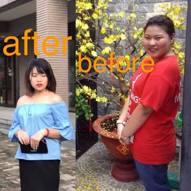 Thiếu nữ tuổi 18 Sài thành nỗ lực giảm 30kg nhờ...phim Hàn - 1 Hình ảnh sau và trước khi giảm cân của Mẫn