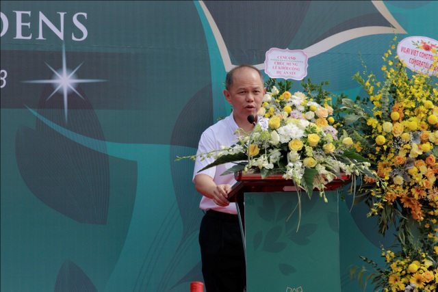Chính thức khởi công dự án liền kề Dahlia Homes – KĐT Gamuda Gardens - 3 Ông Dennis Ng Teck Yow – Phó tổng giám đốc Gamuda Land Việt Nam phát biểu tại buổi lễ khởi công