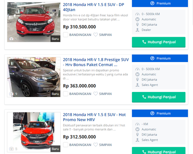 Soi giá những chiếc xe nhập Thái, Indonesia đang "hot" ở Việt Nam - 2 Những chiếc HRV mới bán tại Malaysia