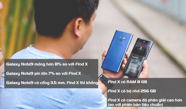 Bài 1: Galaxy Note9 "đọ" thiết kế cùng Oppo Find X - 10 Bài 1: Galaxy Note9 "đọ" thiết kế cùng Oppo Find X - 10