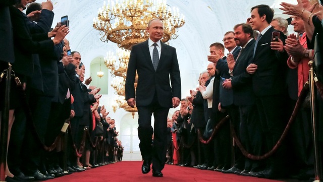 Ông Putin trong lễ nhậm chức tại Điện Kremlin hồi tháng 5 (Ảnh: Reuters)