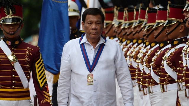 Nga huấn luyện vệ sĩ cho tổng thống Philippines - 1 Tổng thống Philippines Rodrigo Duterte (Ảnh: AFP)