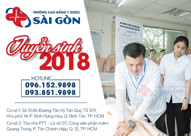 Trường Cao đẳng Y Dược Sài Gòn: Mở rộng đào tạo theo mô hình Viện - Trường - 3
Trường Cao đẳng Y Dược Sài Gòn tuyển sinh năm 2018.