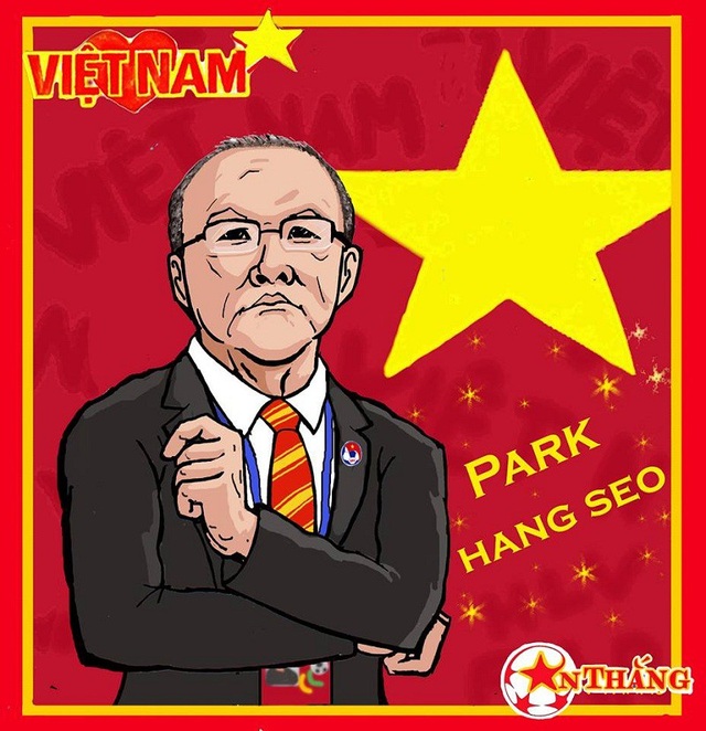 Ngộ nghĩnh bộ tranh cổ vũ Olympic Việt Nam thi đấu Asiad 2018 - 10 Vị HLV tài ba Park Hang Seo