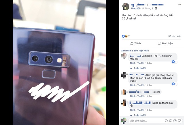 "Tá hỏa" phát hiện camera Galaxy Note9 bị lệch dù còn mới tinh - 2 "Tá hỏa" phát hiện camera Galaxy Note9 bị lệch dù còn mới tinh - 2